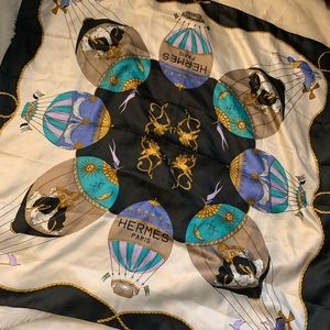 Hermès vintage scarf.
